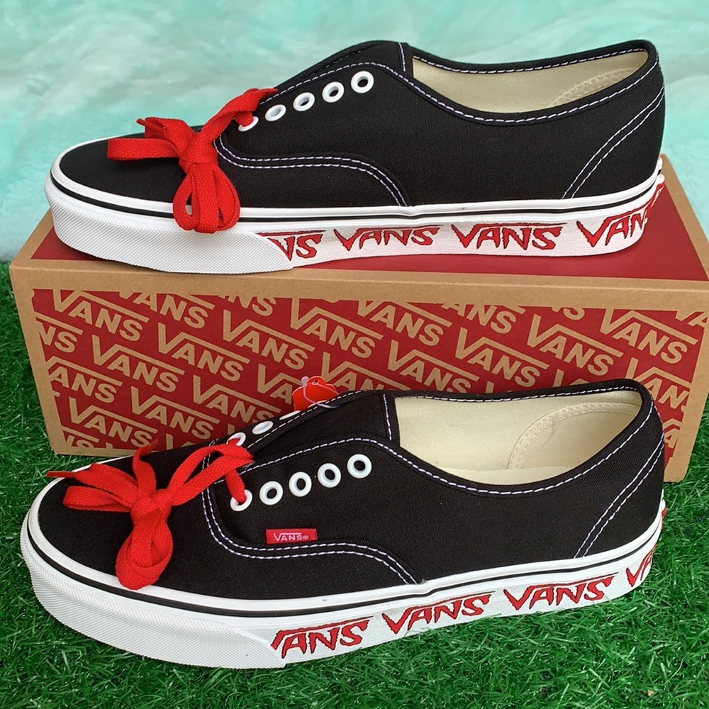 VANS AUTHENTIC SKETCH SIDEWALL Black/Red WMNS - Picture 3 of 13